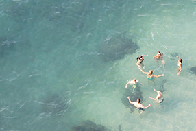 Group of people swimming